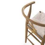 amber wood rope bar chair image 5