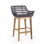 bali black bar chair image 1