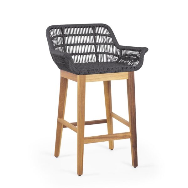 bali black bar chair image 1