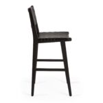 coral leather bar chair image 3