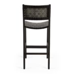 coral leather bar chair image 4