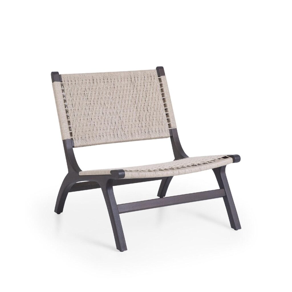 coral rope armchair image 1