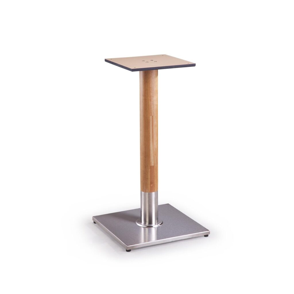 musti square wood table base image 1
