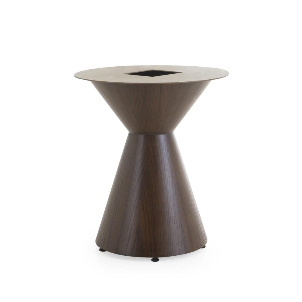 zeit wooden look table base image 1
